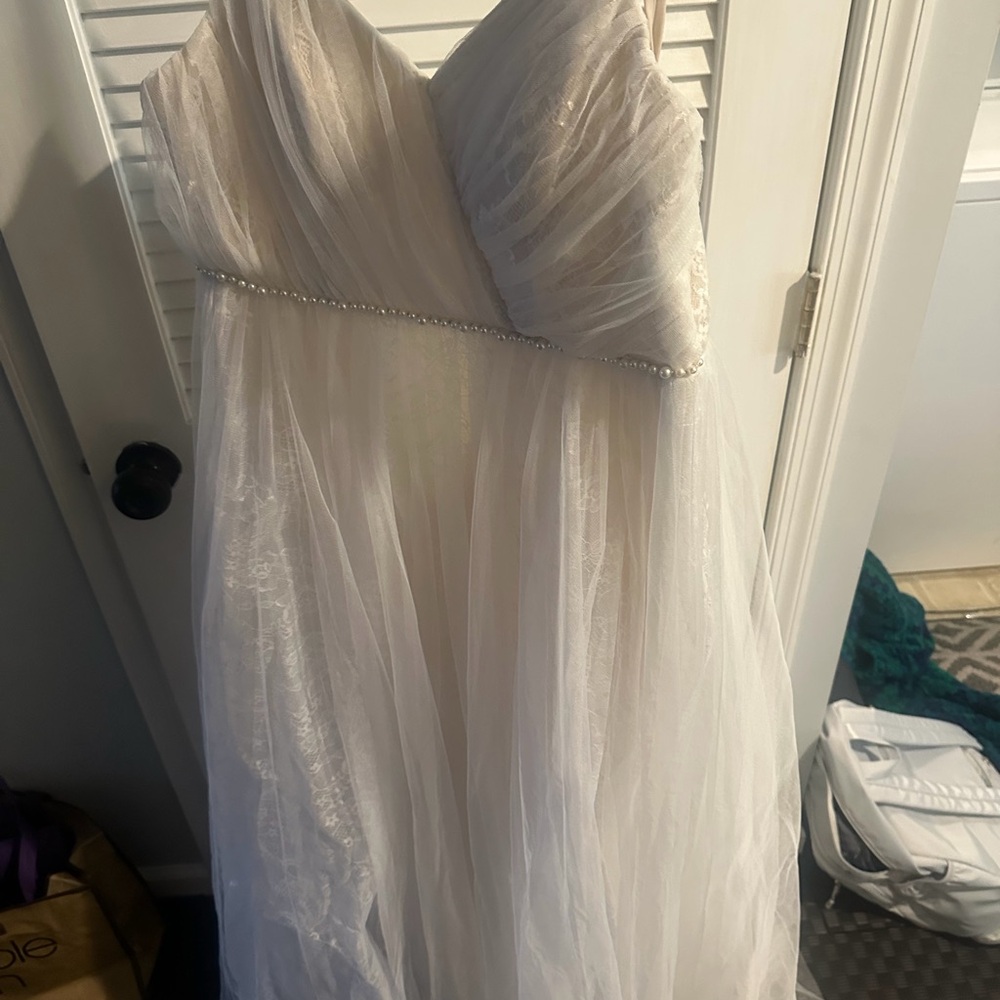 Ever Pretty Cream Strapless Gown